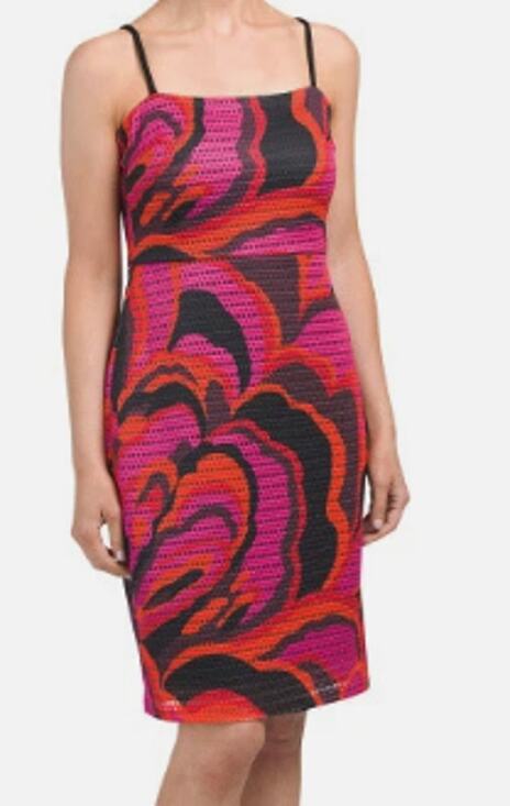Trina Turk Dresses & Skirts - Trina by Trina Turk Abstract Colorful Print Midi Dress sz 2